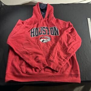 Houston Cougars arch mascot powerblend hooded sweatshirt Size Large